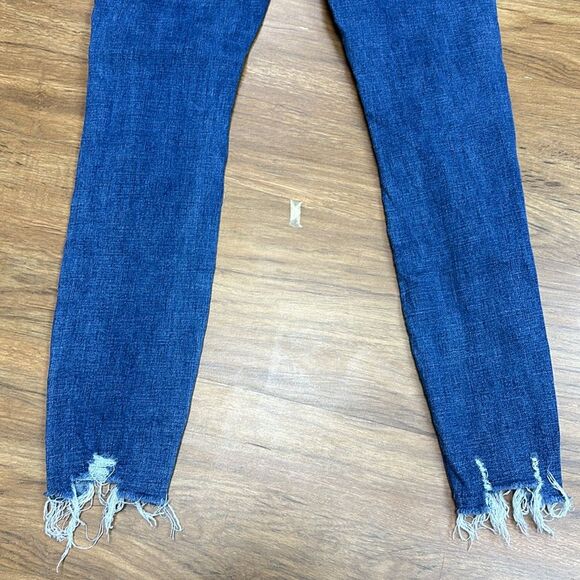 Pistola Special A Skinny Distressed Jeans Women's Dark Wash Sz 25 Mid Rise - Picture 5 of 10